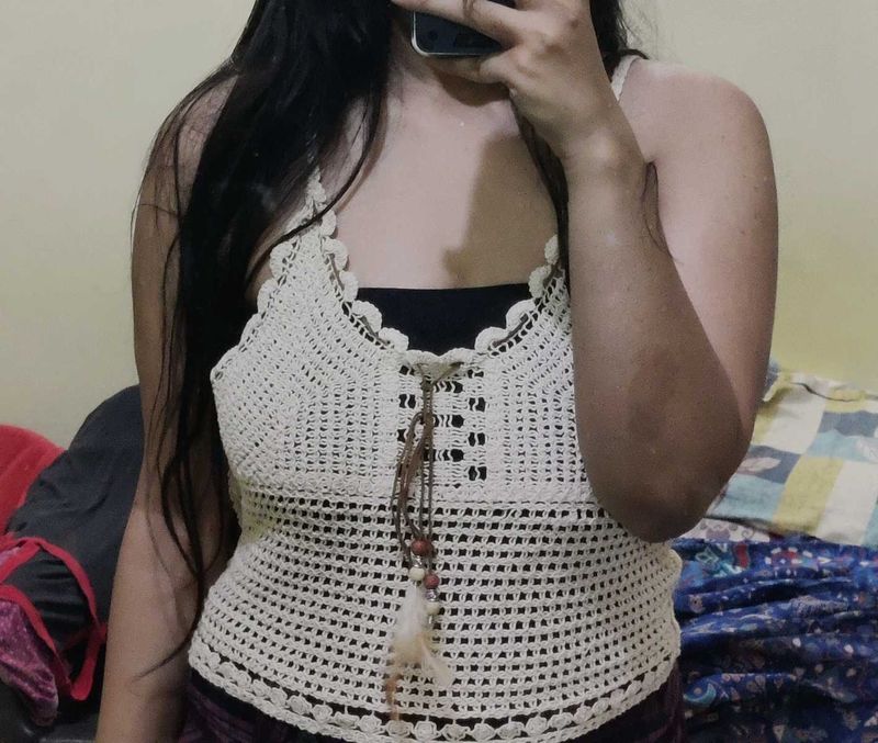 Boho Crochet Crop Top
