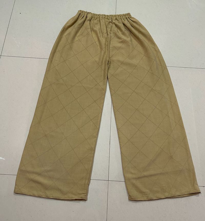 Wide Leg Patterned Pants