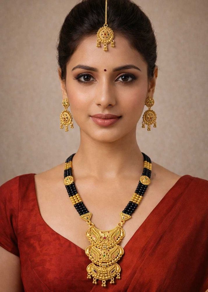 Exquisite Gold Necklace &amp; Earring Set
