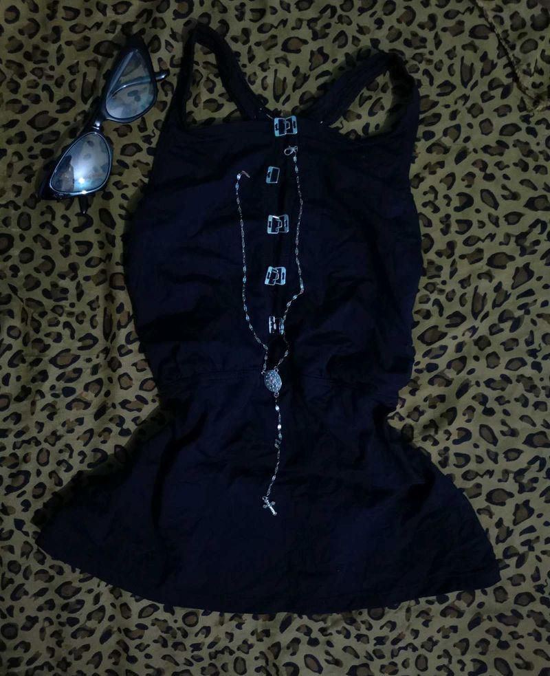 y2k black tank top