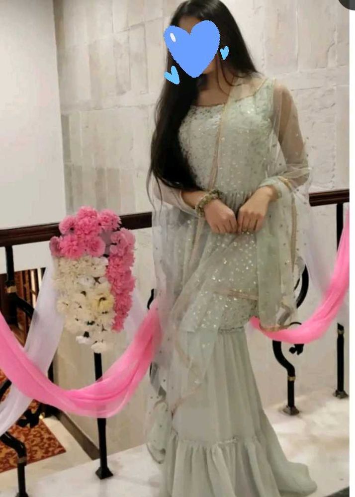 Elegant Sequined Kurta Set with Dupatta