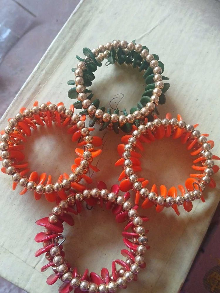 Colorful Beaded Bracelets combo of 4