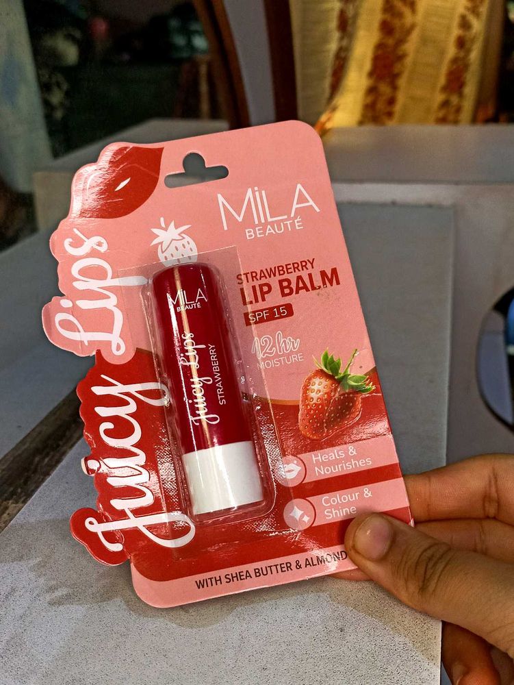 MILA BEAUTE Strawberry Lip Balm SPF 15