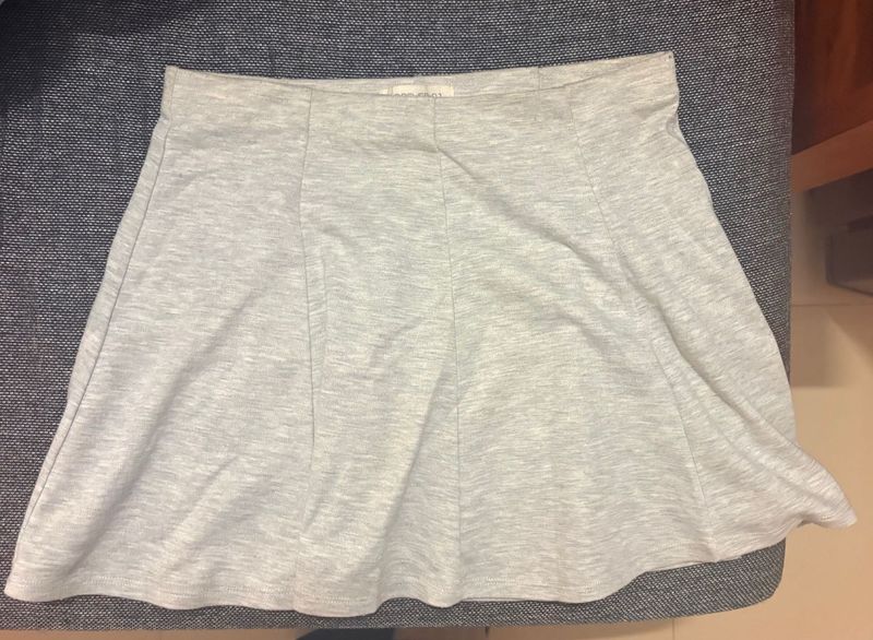 Gray A-Line Skirt