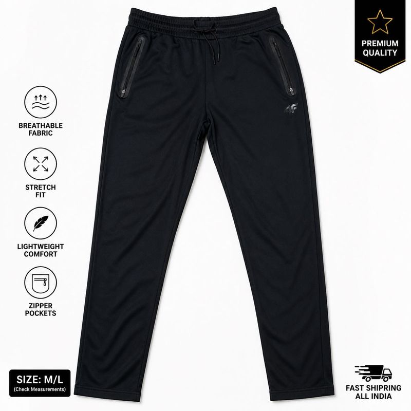 Men's Black Athletic Pants