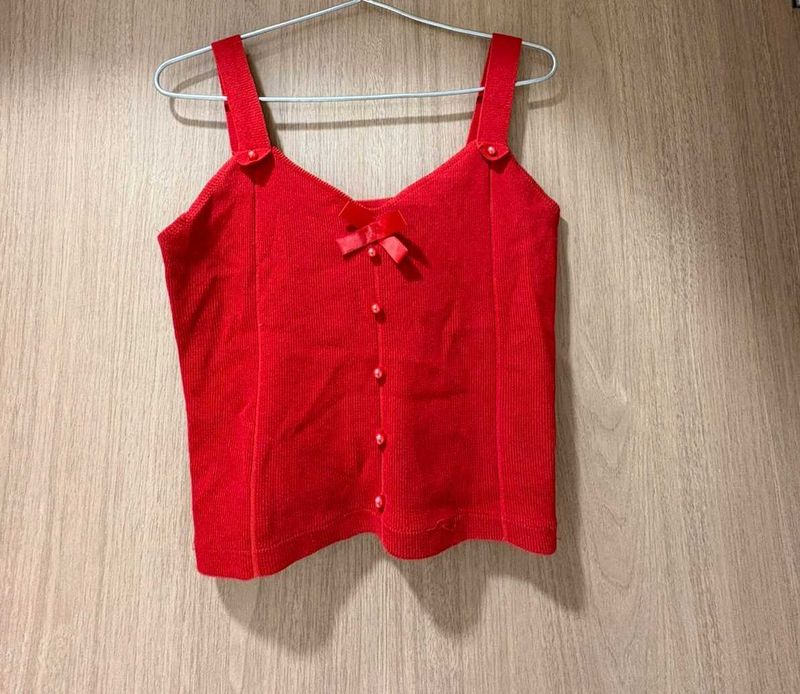 Red Crop Top