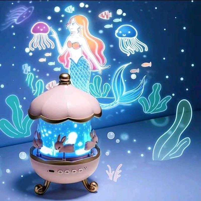 rabbit night light projector