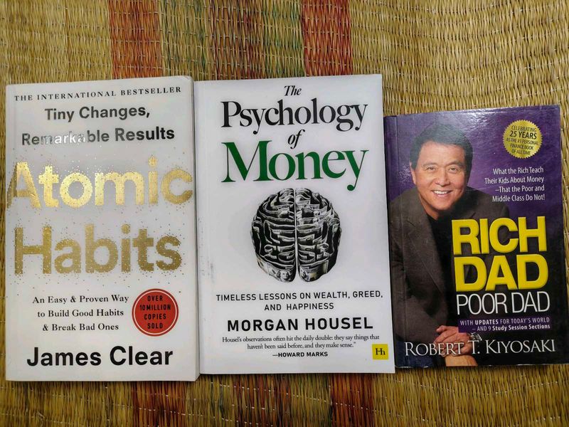 Atomic Habits, Psy of Money, Rich Dad Poor Dd