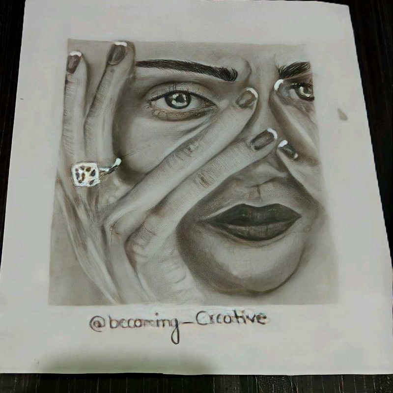 Handmade Original Art Drawing