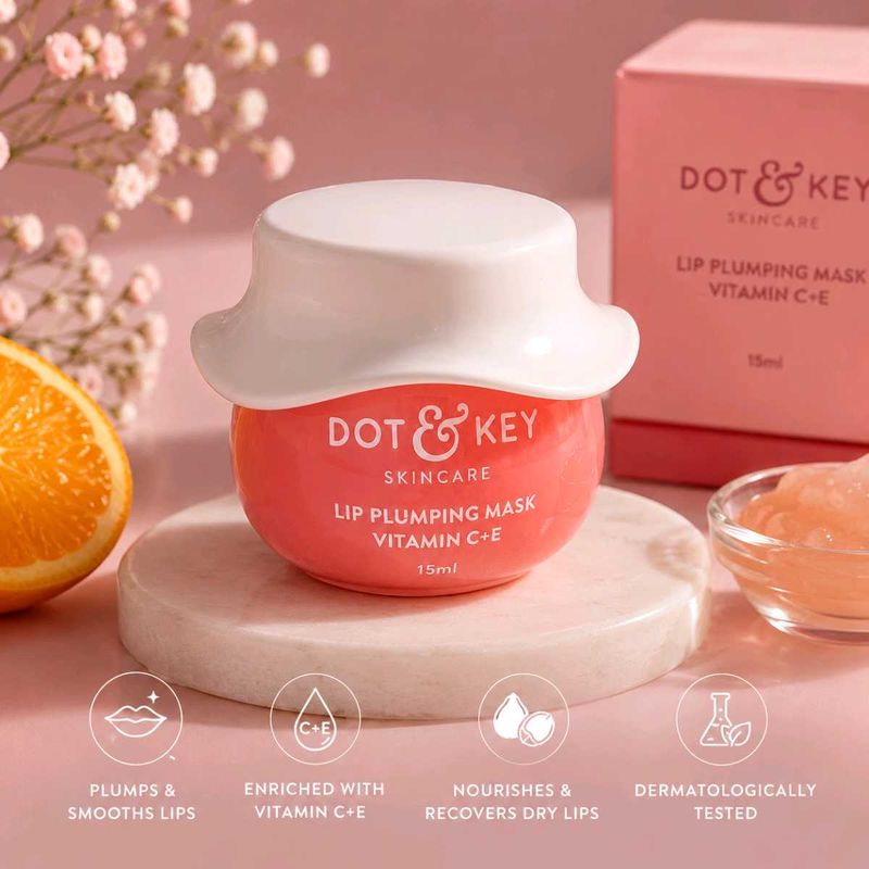Dot &amp; Key Lip Plumping Mask Vitamin C + E | 15ml