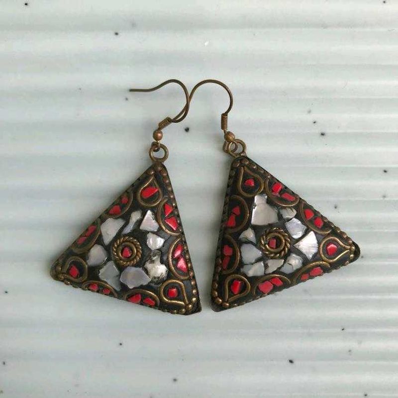 tibetan vintage earrings ✨
