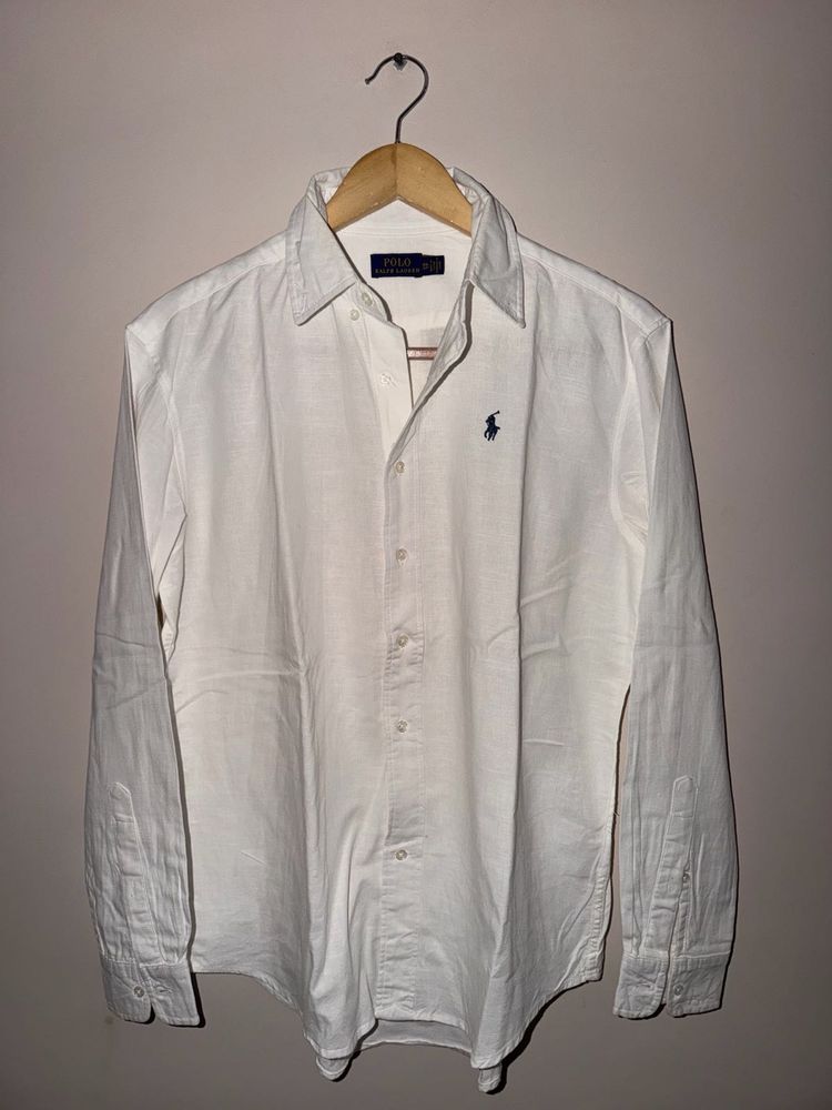 Ralph Lauren 100% Linen White Shirt