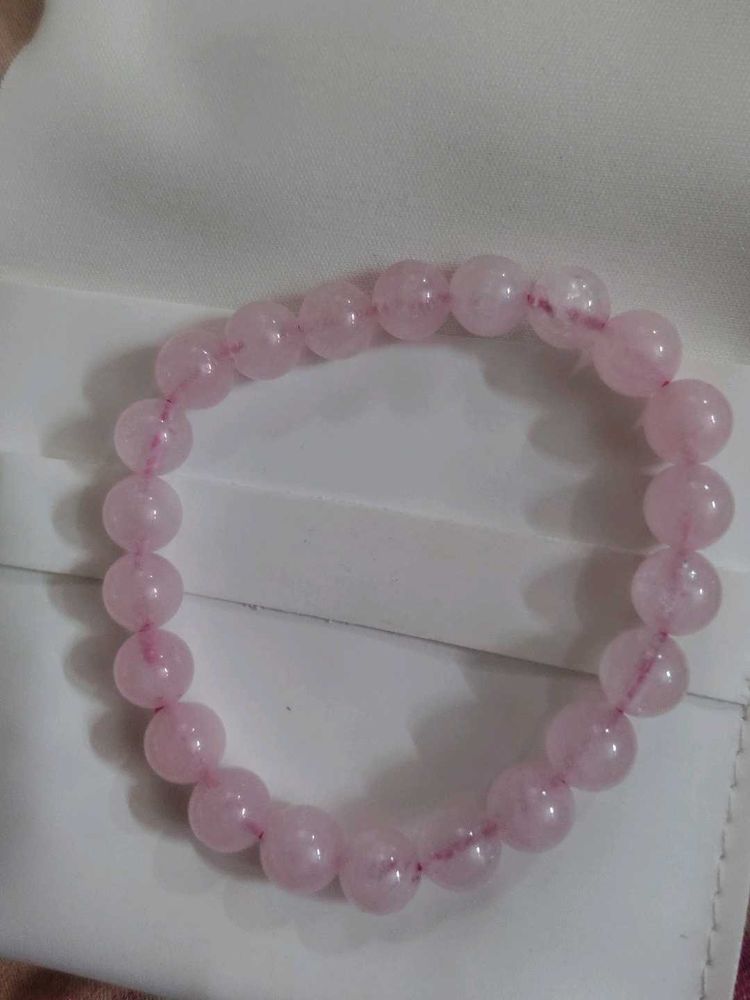 Rose Quartz Beaded Bracelet