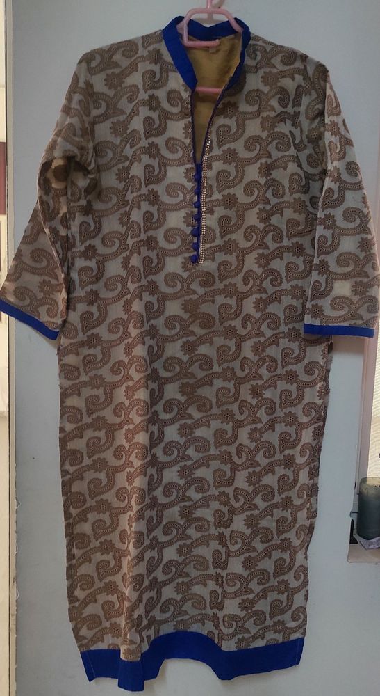 kurti with linning