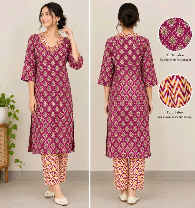 Ethnic Printed Kurta Set