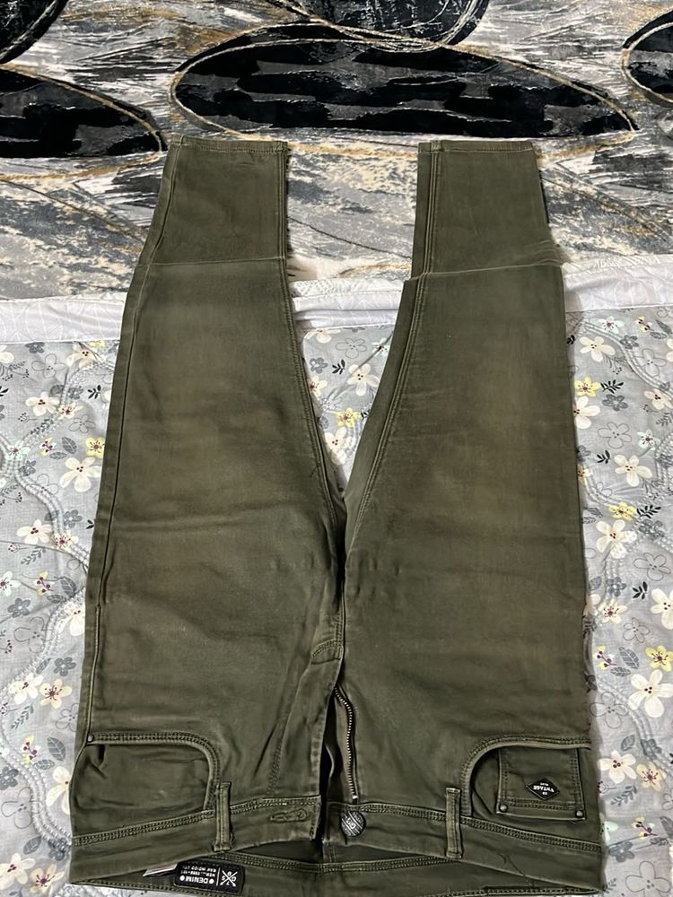 Olive Green Jeans