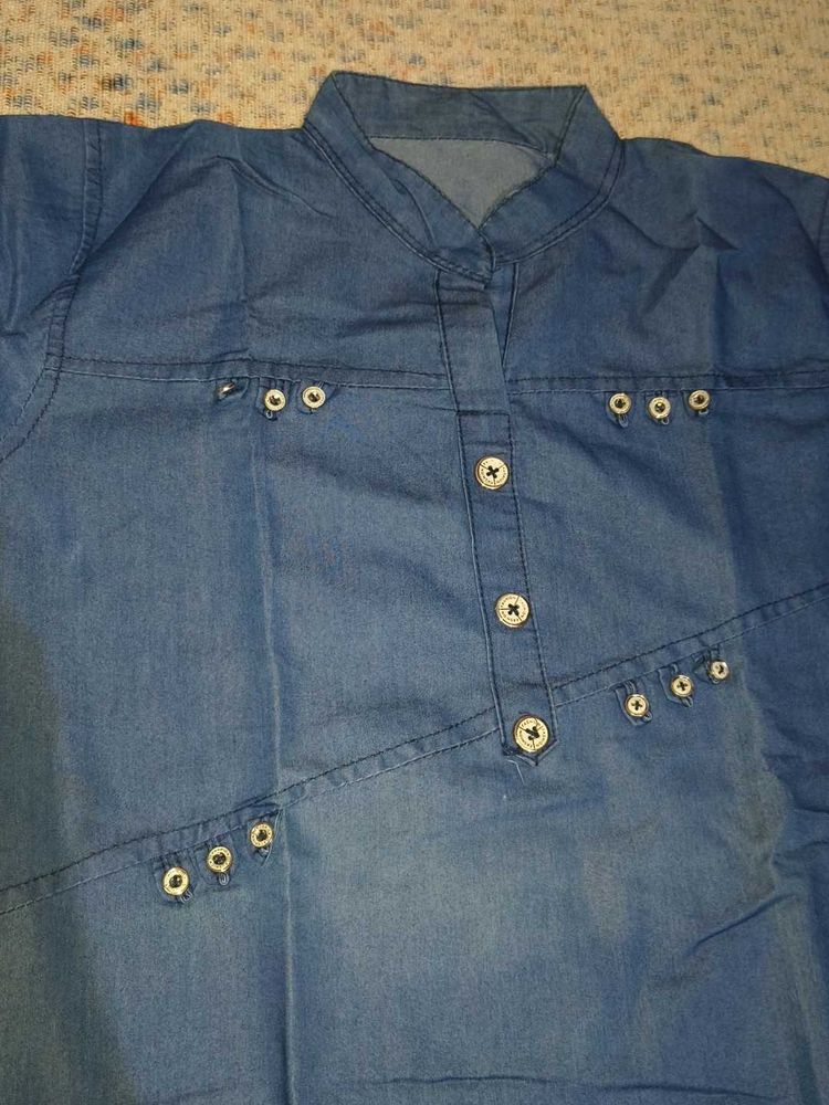 Blue Denim kurti
