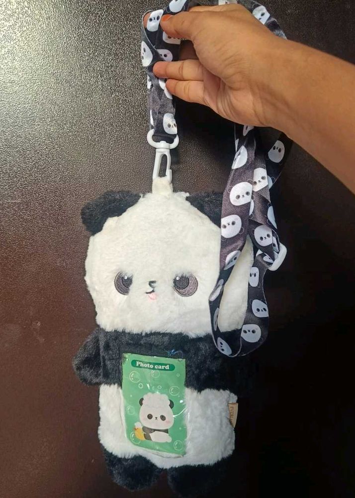 Cute Panda Lanyard Pouch