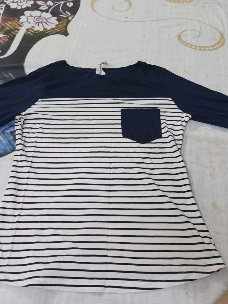 Striped Long Sleeve Top