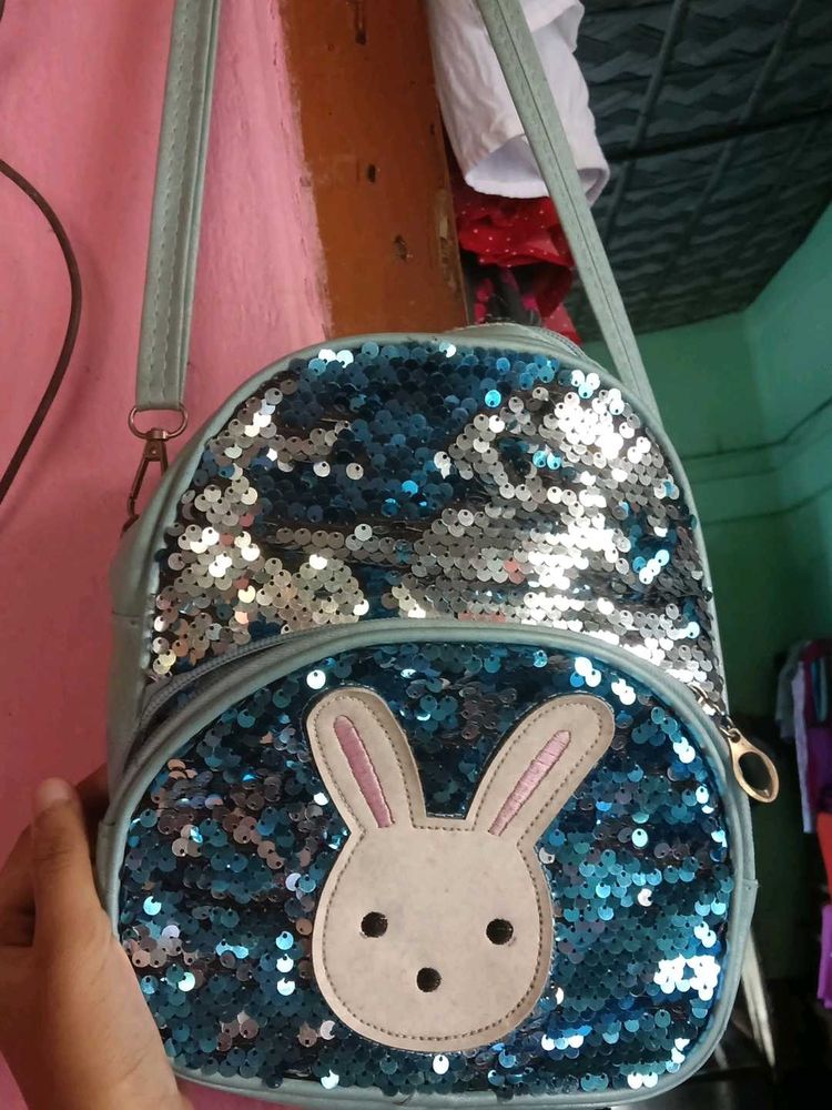 Cute Sequin Bunny Backpack