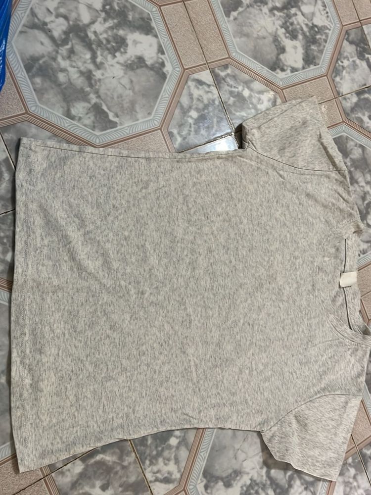 Light Grey Basic T-Shirt