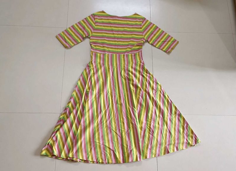 Striped Midi Dress