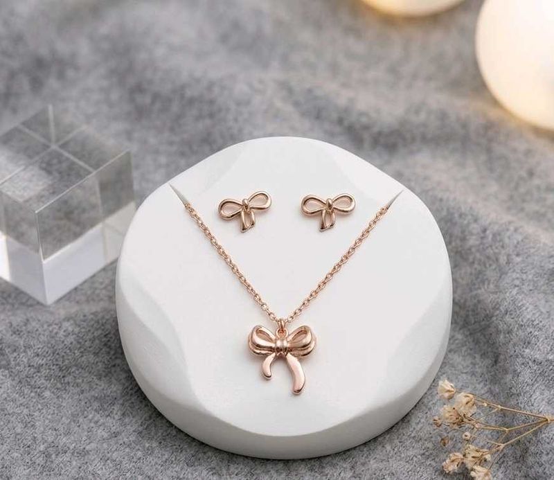 Offer _ Bow Necklace and Earrings Set