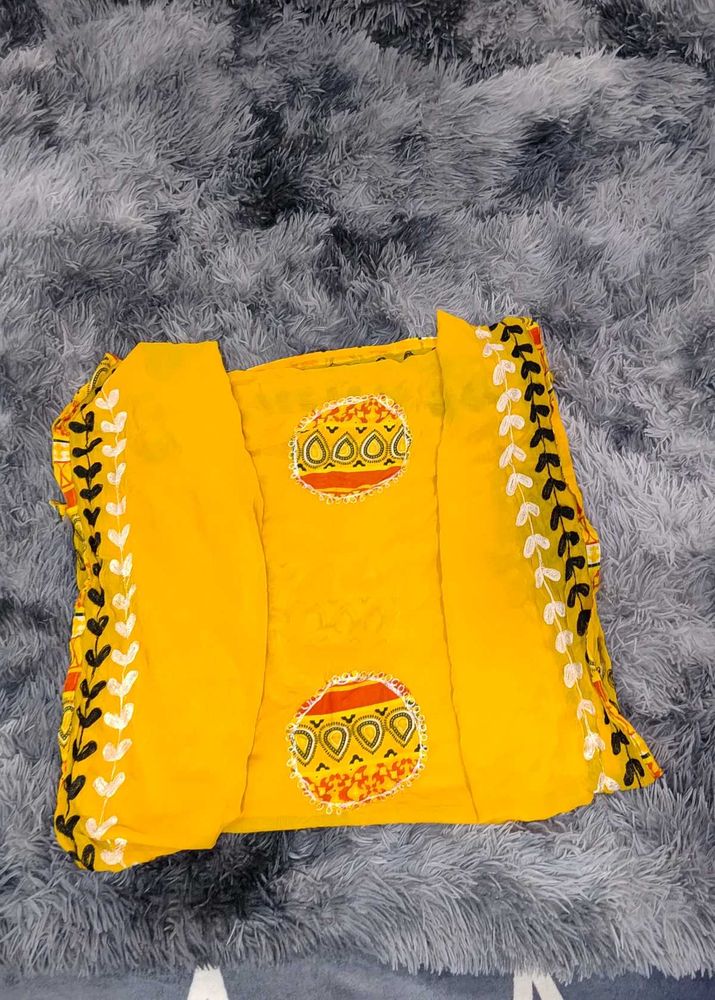 Vibrant  Embroidered dupatta Chiffon