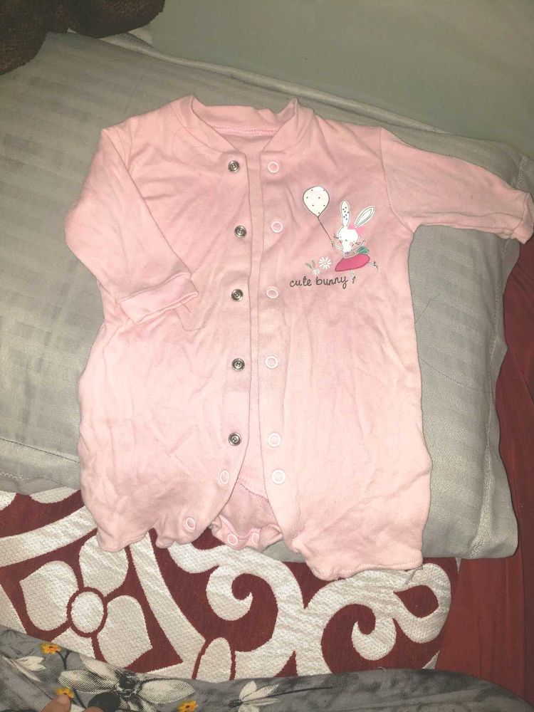 Cute Bunny Print Romper