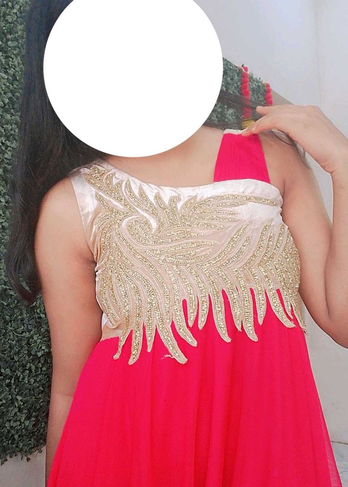Red Partywear Gown
