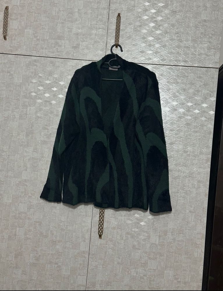 Cozy Abstract Pattern Cardigan