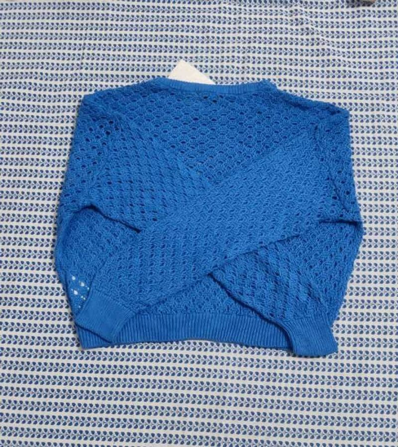 Blue Knit Sweater