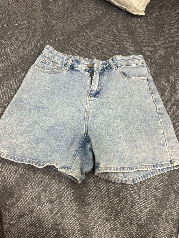 Light Wash Denim Shorts