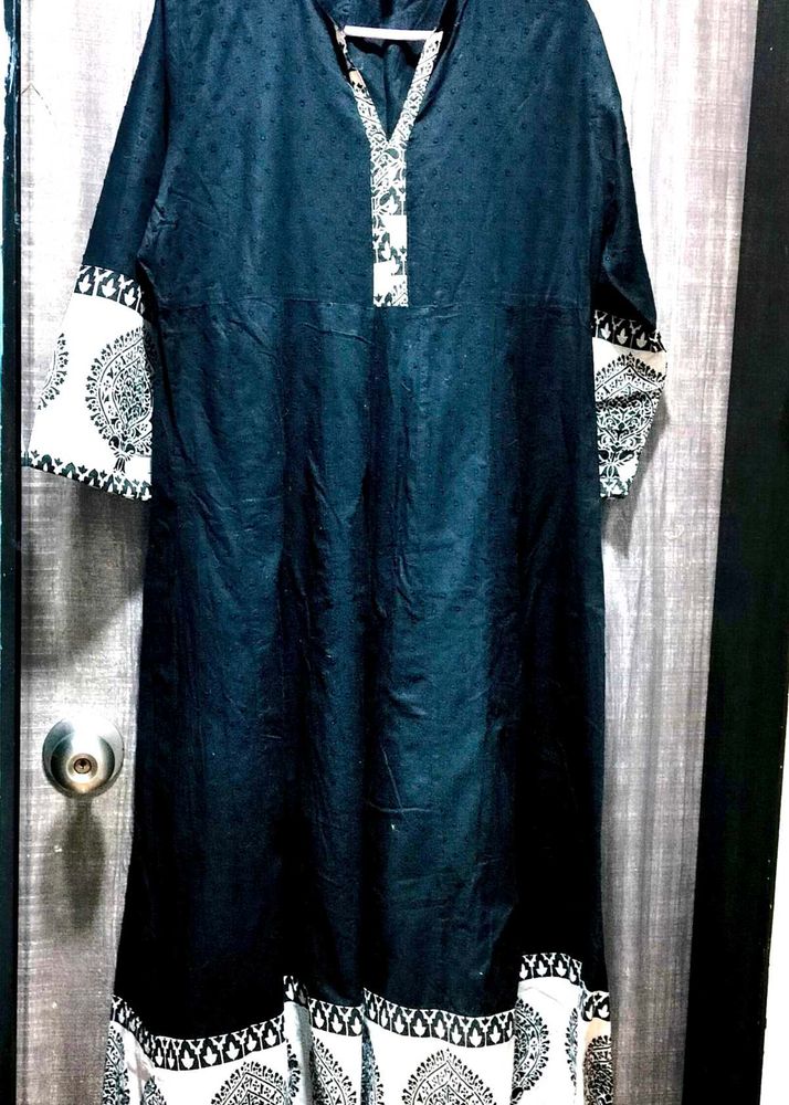 Black and White kurta