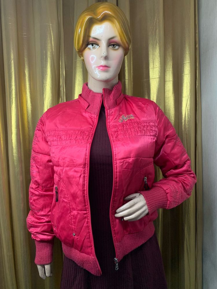 Stylish Pink Bomber Jacket