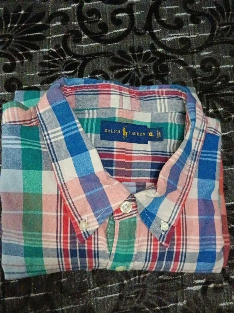 Ralph Lauren Plaid Button-Down Shirt