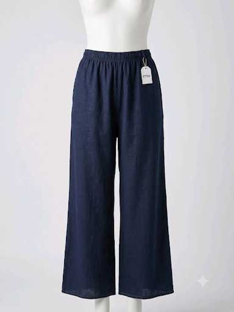 Navy Blue Palazzo Pants