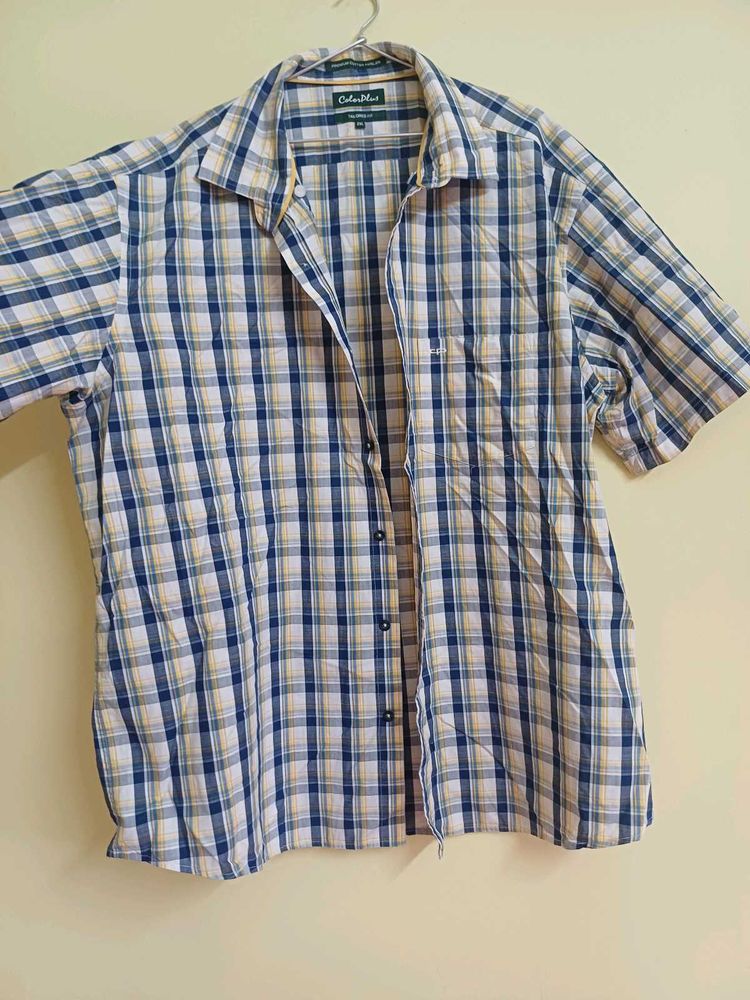 Men's Plaid Short Sleeve Shirt