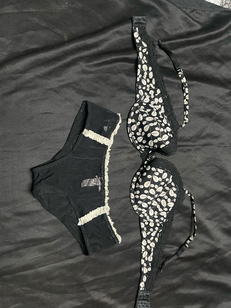 Floral Bra &amp; Panty Set