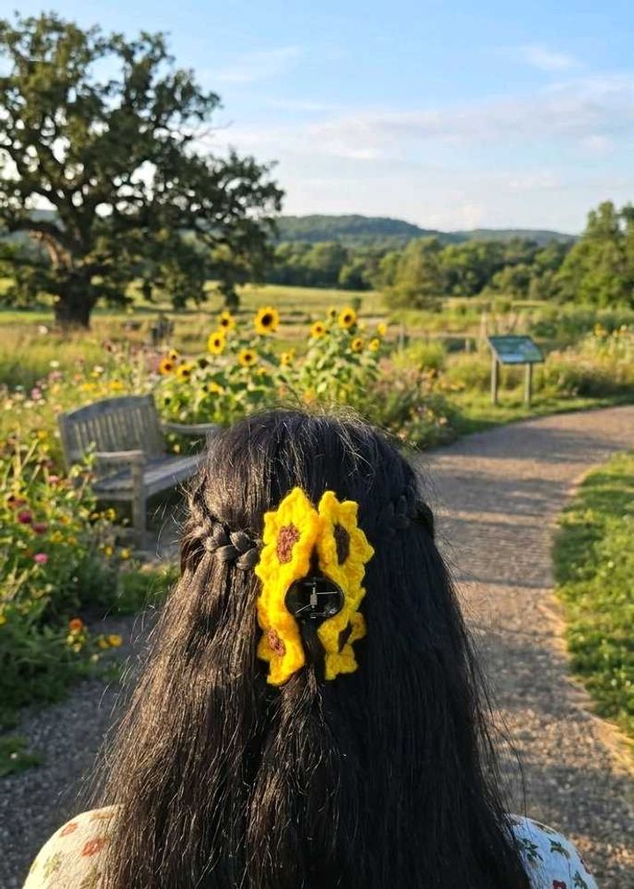 Handmade Sunflower Hair Clip
