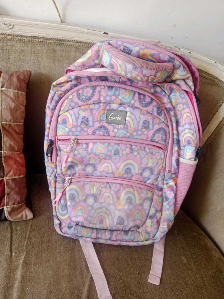 Cute Girls Pink School Backbag