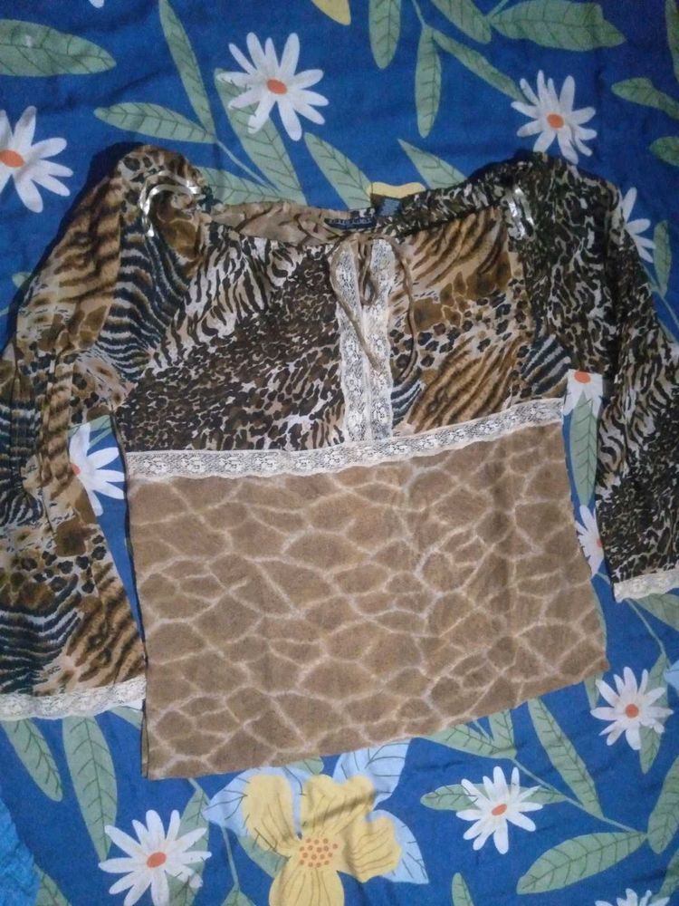 Women's Animal Print Top