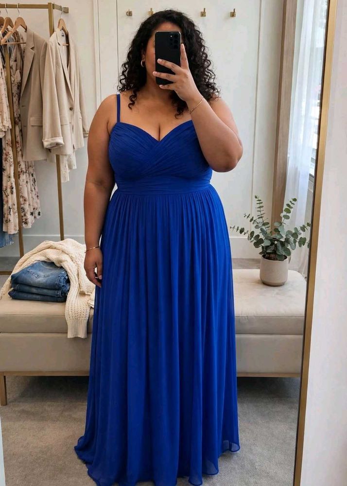 Elegant Royal Blue Maxi Dress