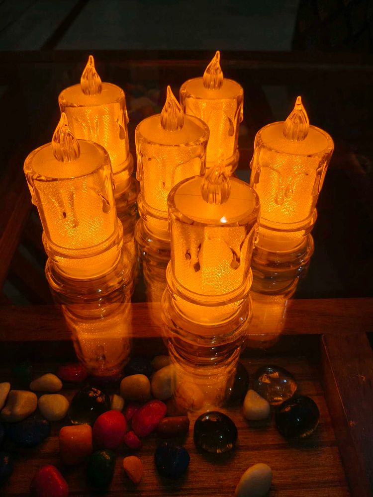 Set of 6 LED Flameless Candles light