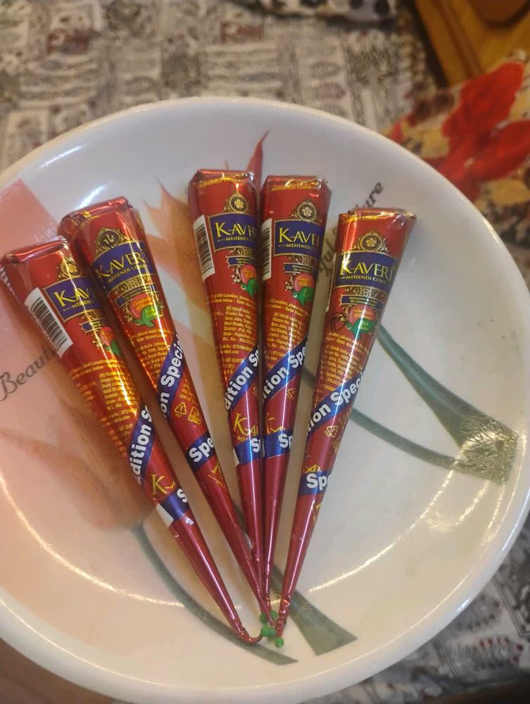 5 pc kaveri cone mehndi