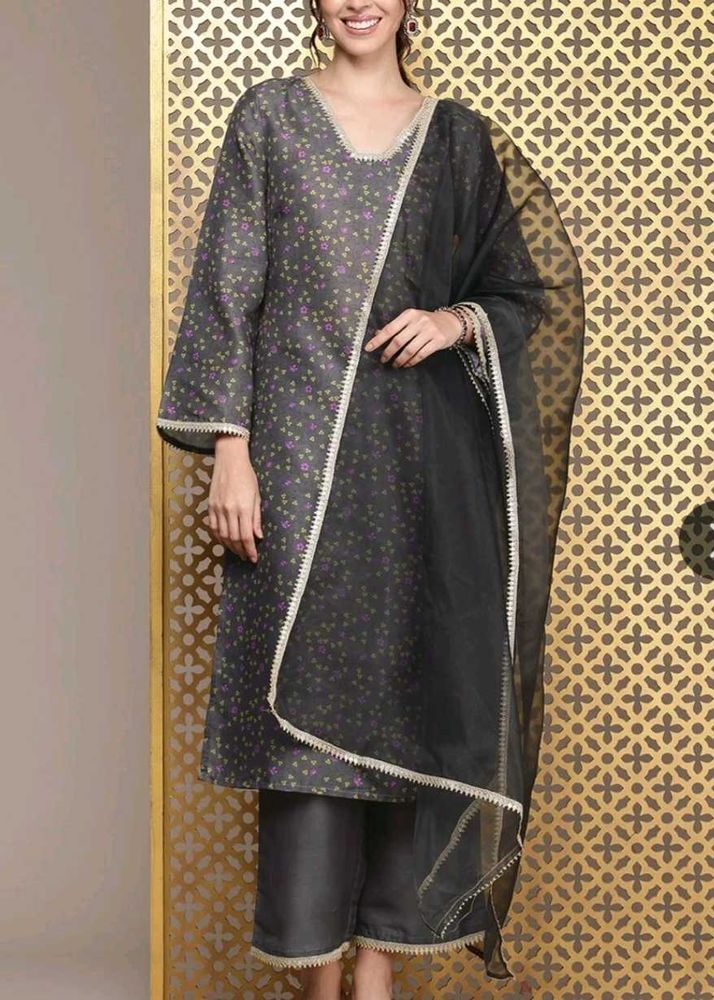 House of Pataudi Kurta Set with Dupatta