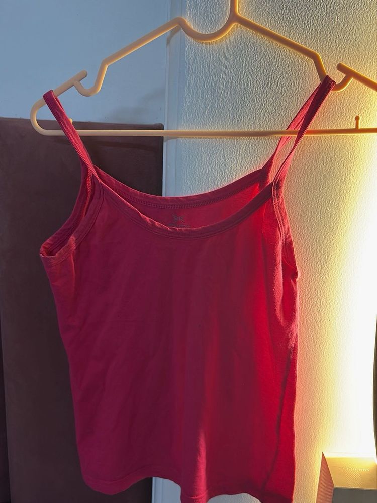 Girl’s Pink Spaghetti Strap Tank Top