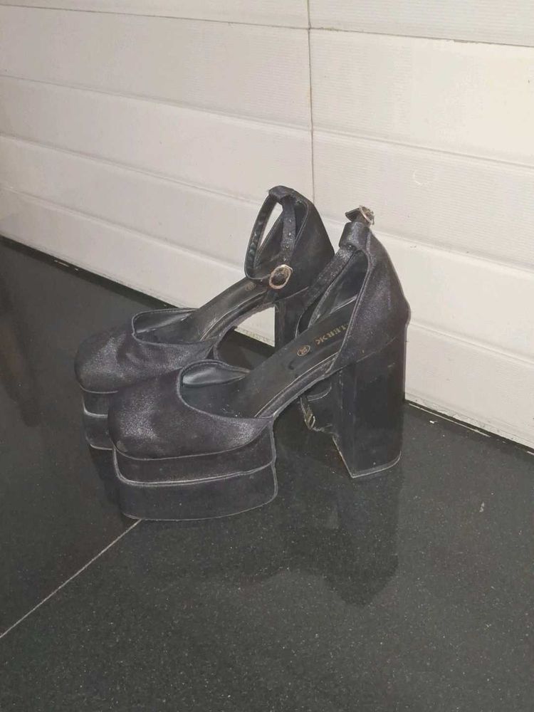 Platform Heels with Ankle Strap