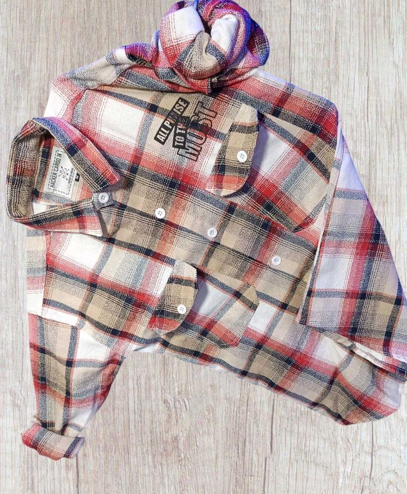Men's Plaid Flannel Shirt Size XL
