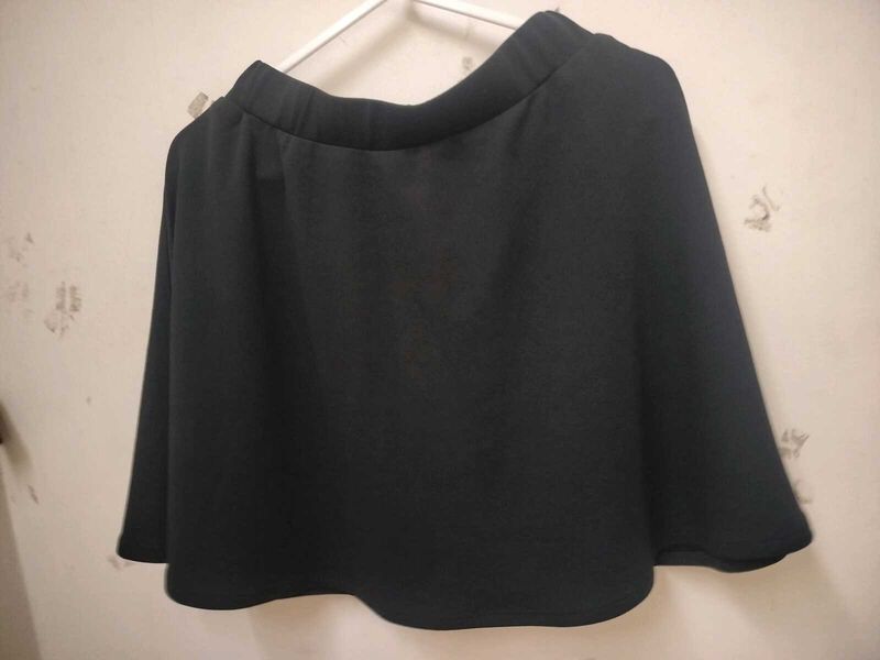 Elegant Black A-Line Skirt